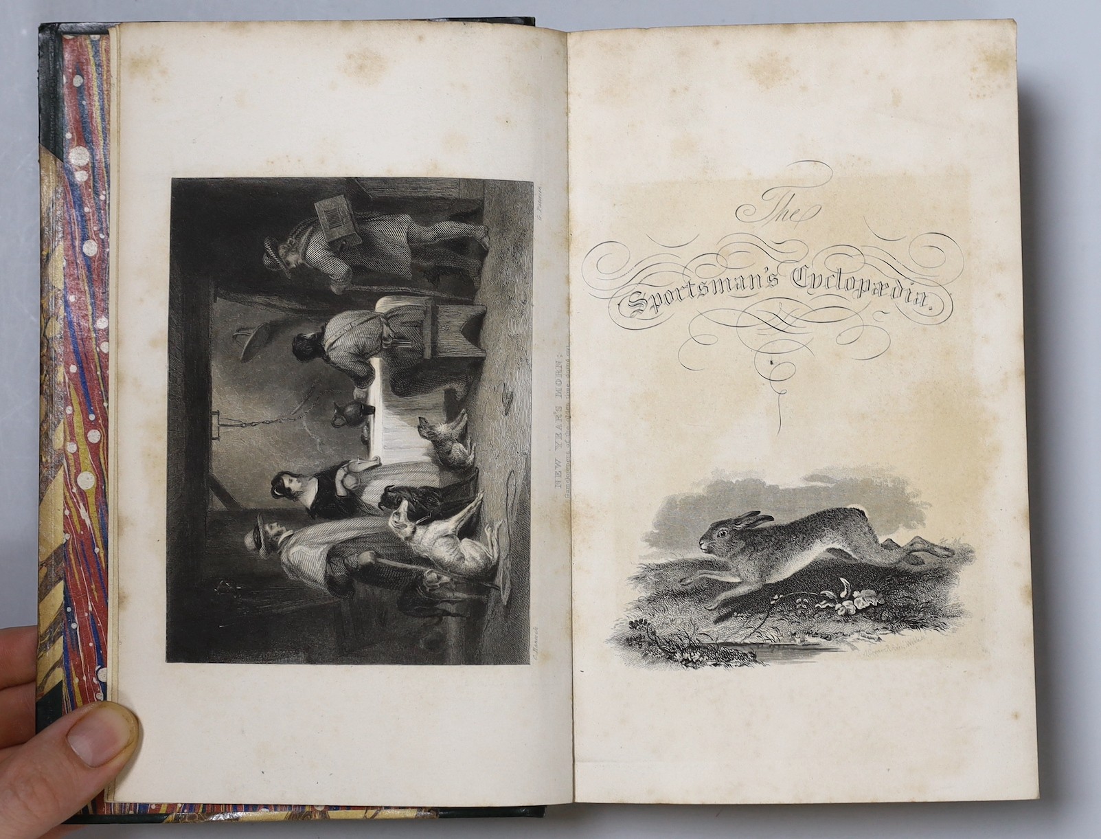 Johnson, Thomas Burgeland - The Sportsman’s Cyclopaedia, 2 vols, 8vo, half calf, Henry G. Born, London,1848